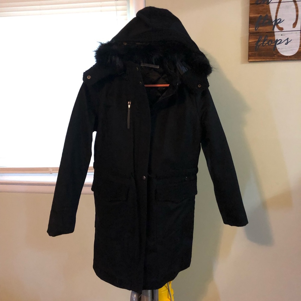100% Wool Thigh Length Coat